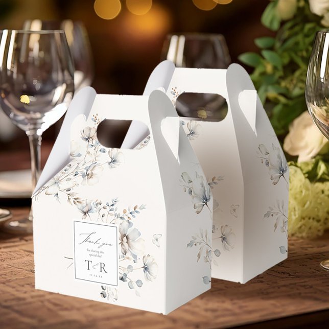 Delikat Wildblomma Gräns Tack ID1102 Presentaskar (Skapare uppladdad)