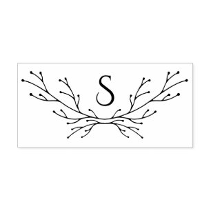 Delikat Winter Grenar Monogram Stämpel