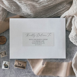 Delikata Adressetiketter för Silver Calligraphy Gu Klistermärken
