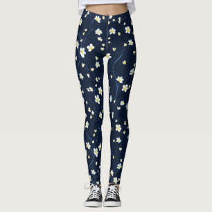 Delikata blommor Mönster Leggings