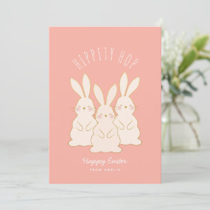 Delikata Bunnies Personlig Påsk Gift Märkre Julkort