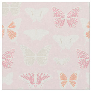 Delikata Butterflies Mönster Tyg