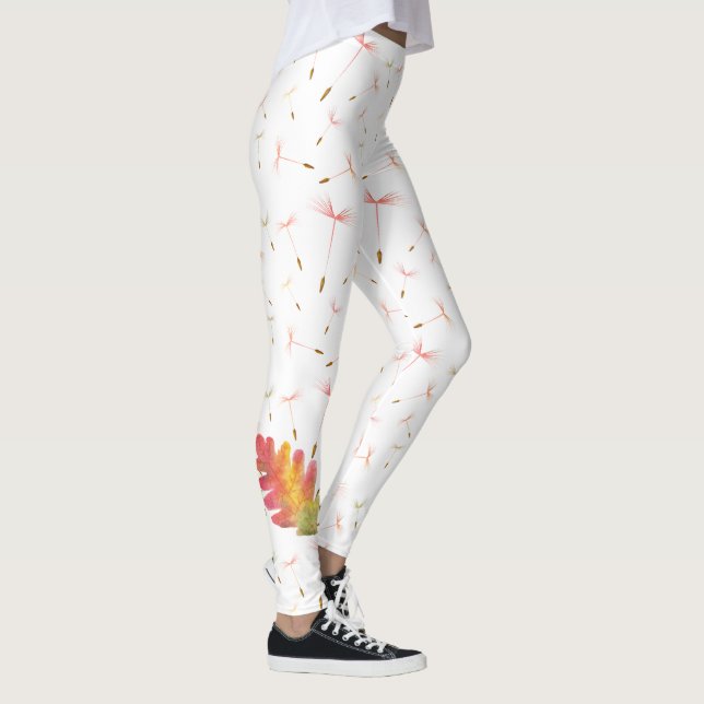 Delikata Dandelions & Autumn Löv Leggings (Höger)