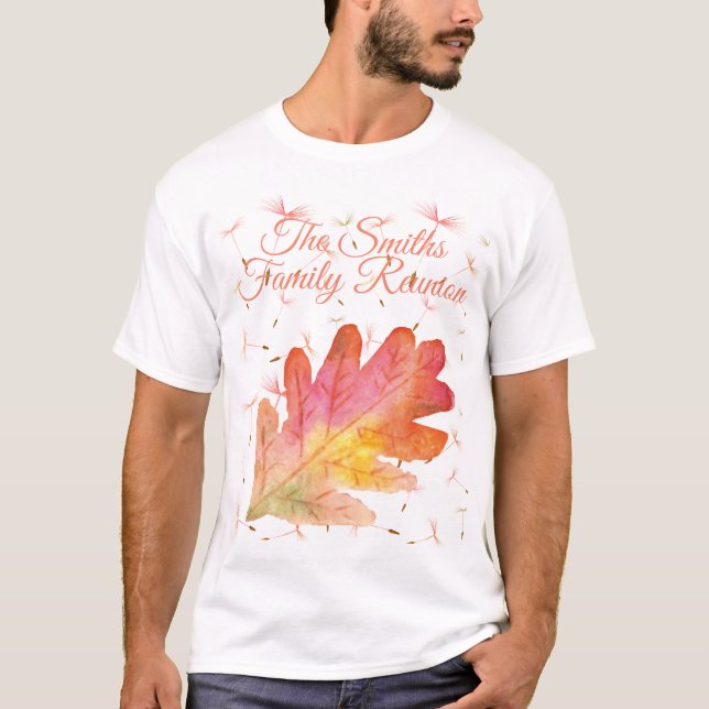 Delikata Dandelions & Autumn Löv T Shirt (Framsida)