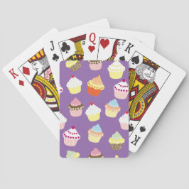 Delikata dekorerade Muffinsar på födelsedagen Casinokort