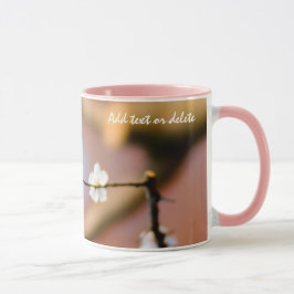 Delikata japanska Apricot-Blommar Mugg