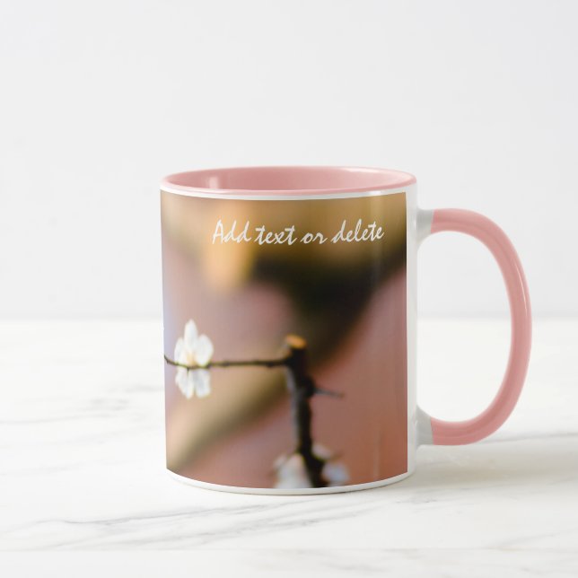 Delikata japanska Apricot-Blommar Mugg (Höger)