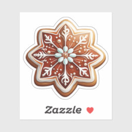 Delikata juldeserts Star Fantastisk Cookie Klistermärken