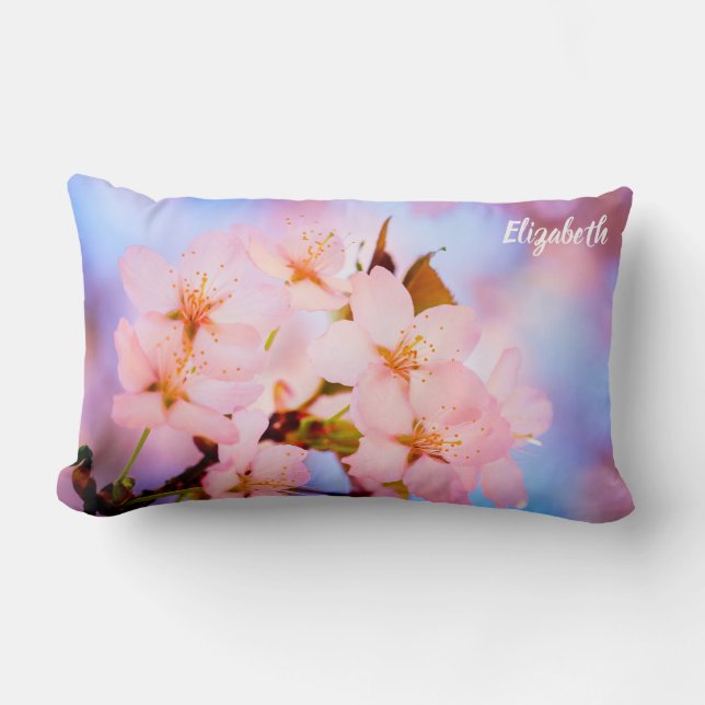 Delikata Sakura Flowers Lumbarkudde (Framsida)