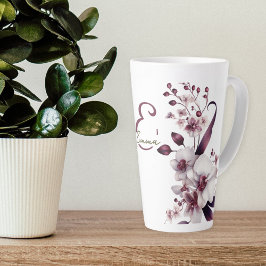 Delikata vita, orchid Flowers Monogram