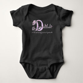 Delilah namn betyder monogramhjärtan rosa t shirt
