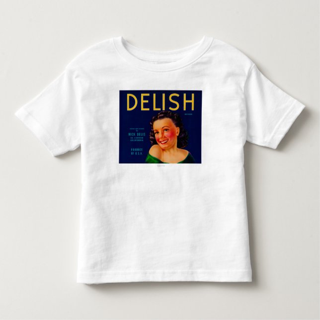 Delish orange LabelEl Centro, CA T-shirt (Framsida)