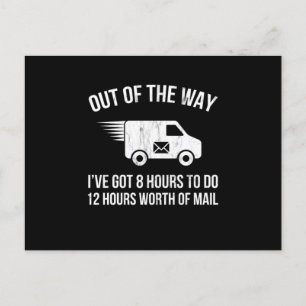 Delivery Driver Clothing Joke Gifts Delivery Truck Vykort