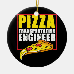 Delivery Guy Pizza Chef Julgransprydnad Keramik