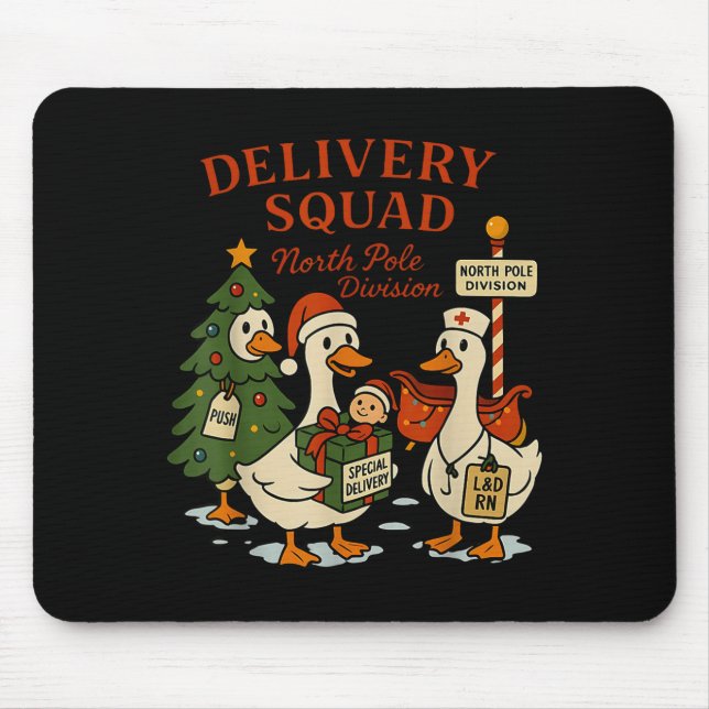 Delivery Squad Labor And Delivery Nurse Christmas  Musmatta (Framsidan)