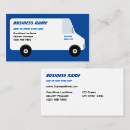 Delivery Van Blue-Affärskort Visitkort