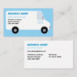 Delivery Van Blue-Affärskort Visitkort