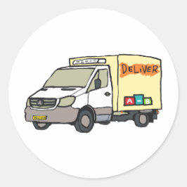 Delivery Van Runt Klistermärke