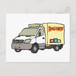 Delivery Van Vykort