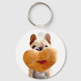 Dell alafrench Heart Donut Keychain! Nyckelring