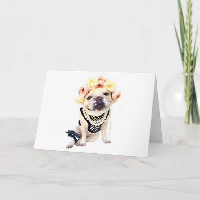 Dell alafrench Note Card-blomma Kort (Framsida)