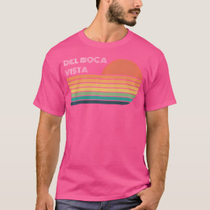 Dell Boca Vista Retro Sunset Funny T Shirt