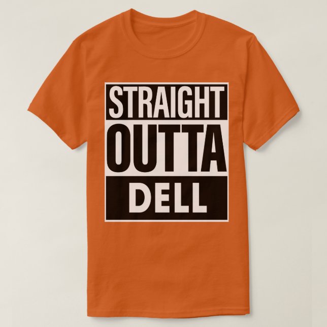 Dell Namn Rak Outat Dell T Shirt (Design framsida)