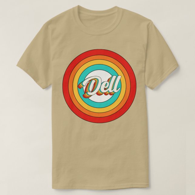 Dell Namn Shirt Vintage Dell Circle T (Design framsida)