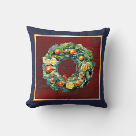 Della Robbia Wandan på Rustic Barn Board Kudde