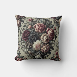 🩸 Dellamorte Dellamore - Gothic Blommigt Design Kudde
