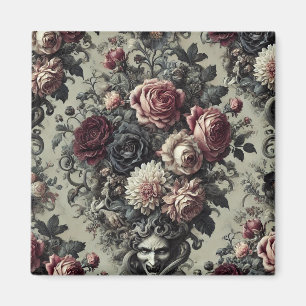 🩸 Dellamorte Dellamore - Gothic Blommigt Design Magnet