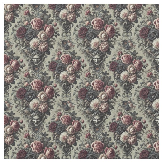 Dellamorte Dellamore - Gothic Dense Tile Tyg (Närbild)