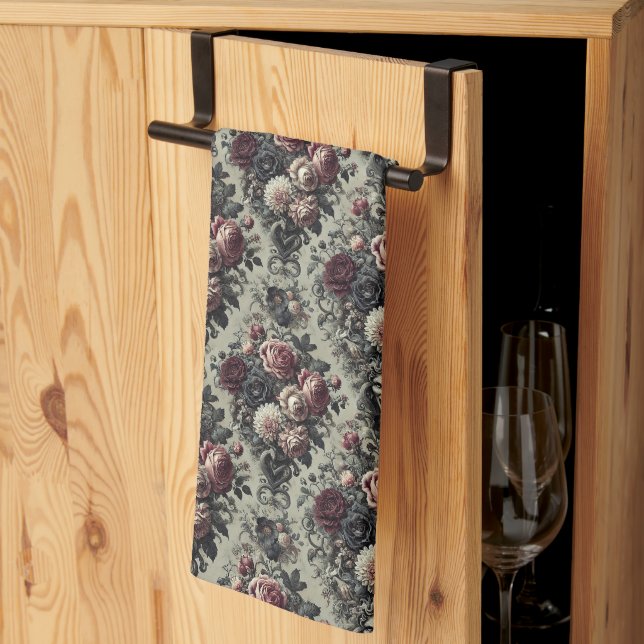 Dellamorte Dellamore - Gothic Victorian Kökshandduk (Thirds Fold)