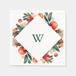 Dellarrobbia Helgdag Fruit, Flowers och Foliage Pappersservett