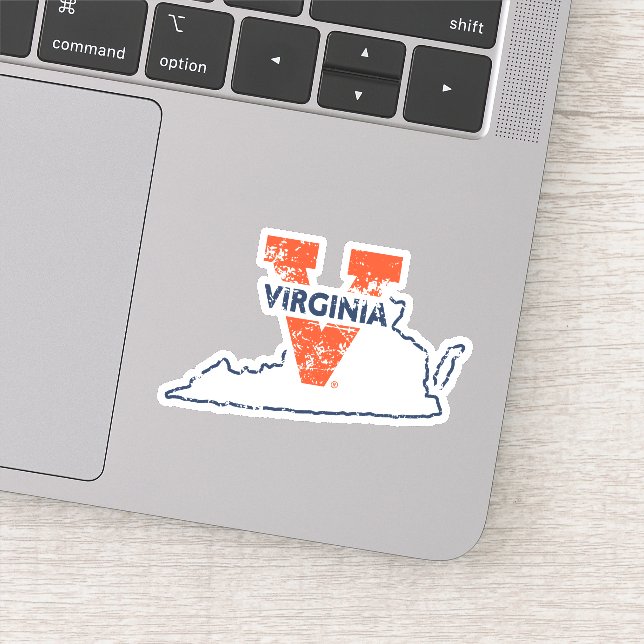 Dellit V Virginia State Kärlek Klistermärken (Detalj)