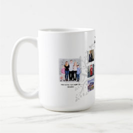 Delmålsdag PHOTO COLLAGE Family Träd Gift Kaffemugg
