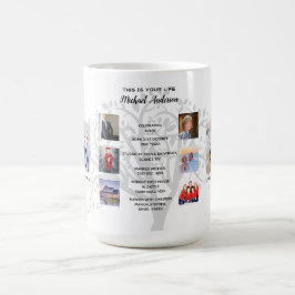 Delmålsdag PHOTO COLLAGE Family Träd Gift Kaffemugg
