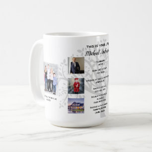 Delmålsdag PHOTO COLLAGE Family Träd Gift Kaffemugg
