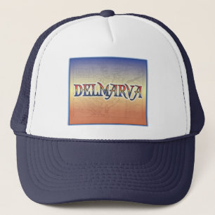 DelMarVa antik karta Truckerkeps