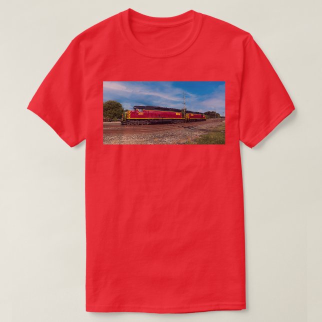 Delmarva Central Railroad Engines T Shirt (Design framsida)