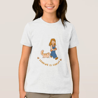 delning är omtanke t-shirt design