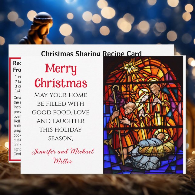 Delning av jul för fastlagade kakor av glas julkort (Skapare uppladdad)