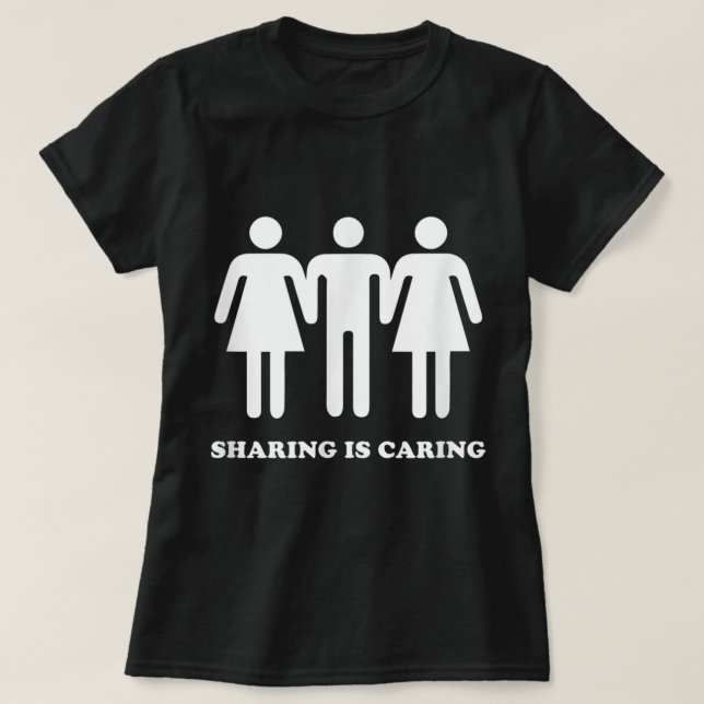 Delning tar upp Throuple Polyamory Gay Polyamoro T Shirt (Design framsida)