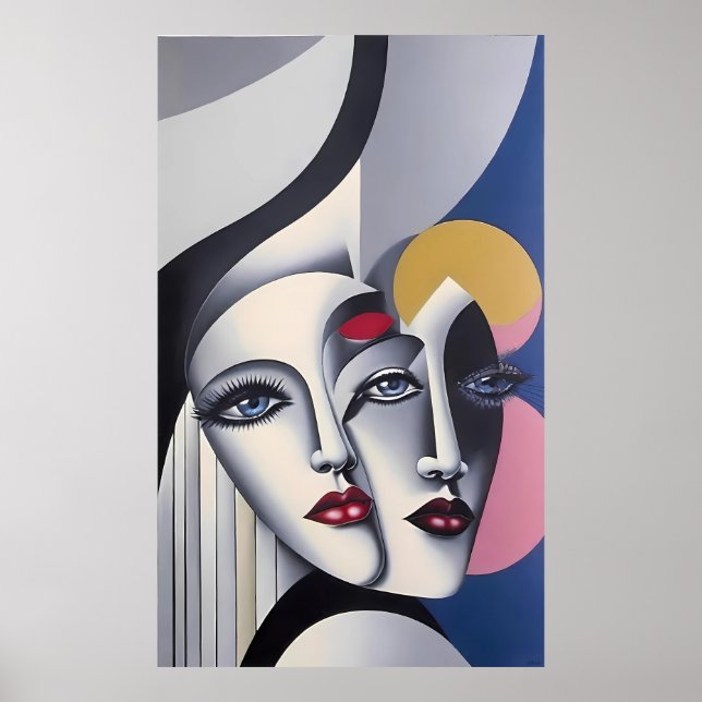 Delningsbeslut - Ken Gage Surreal Poster (Framsidan)