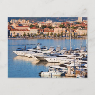 Delningsplats i Kroatien vid Sunset Vykort