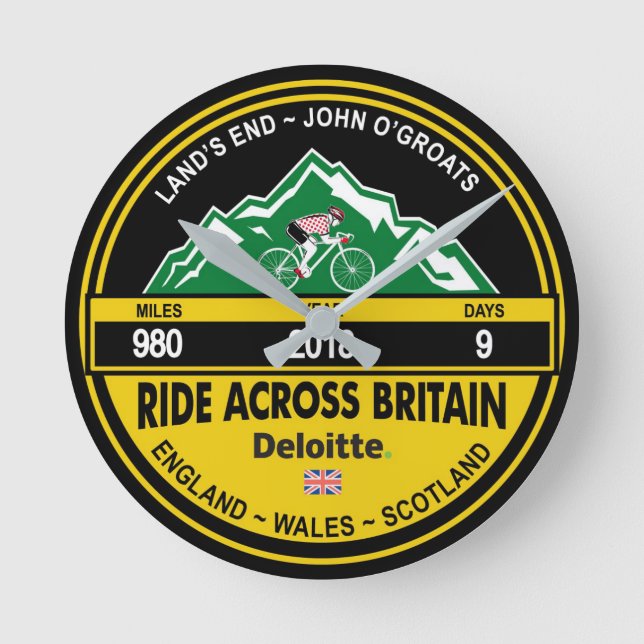 Deloitte RIDE ACROSS BRITAIN 2018 Rund Klocka (Framsida)