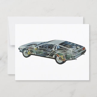 DeLorean Vykort