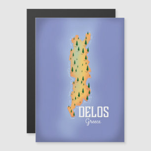 Delos Grekland Karta resaffisch,