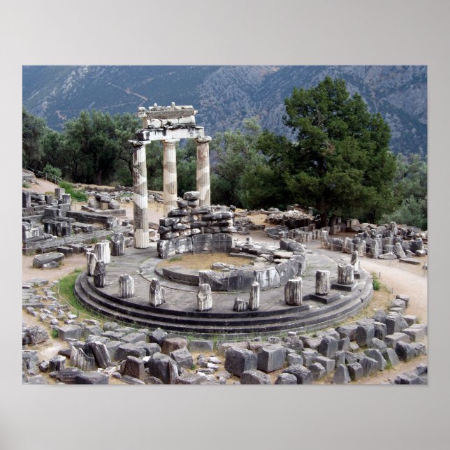 Delphi - Grekiska ruins Poster (Framsidan)