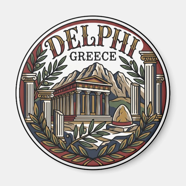 Delphi Grekland Magnet (Framsidan)